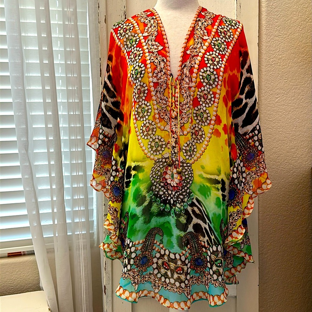 Tunic blouse/bathing suit cover-up